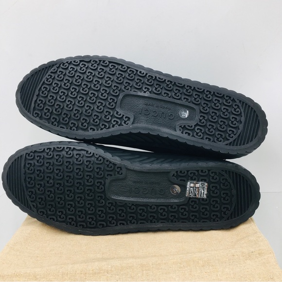 Gucci Interlocking G High Top Sneakers Black 703033 9ARZO 1000 - Picture 12 of 16